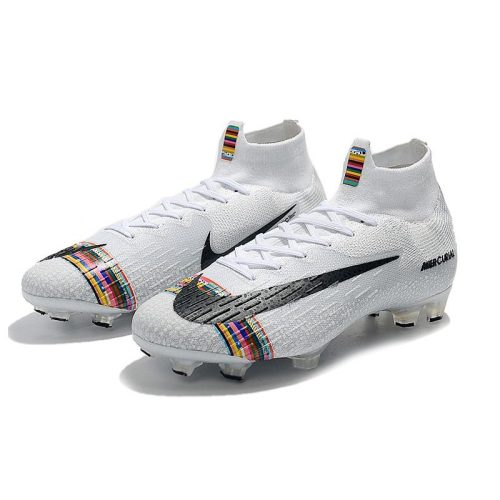 fodboldstøvler Nike Mercurial Superfly 6 Elite FG - Sølv Hvid Sort_4.jpg